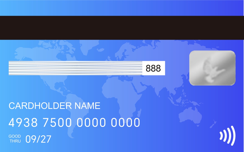 MYeWallet Visa · Sky back